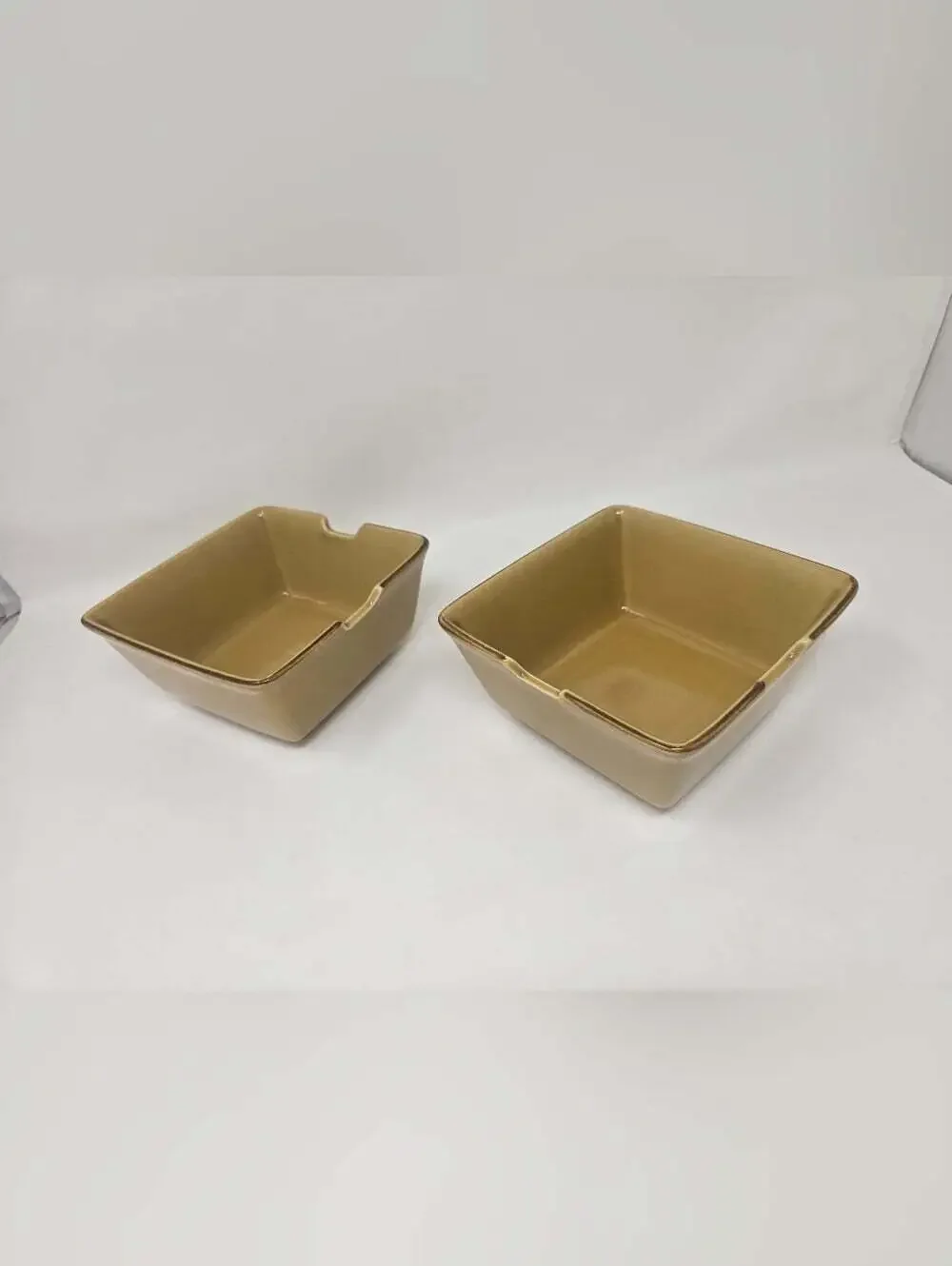 Pottery Barn Asian Square Noodle Soup Bowls Set of 2 Made in Japan 6